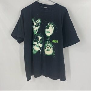 GLOW IN THE DARK!! Vintage KISS Tee Shirt!! Size XL Cronies